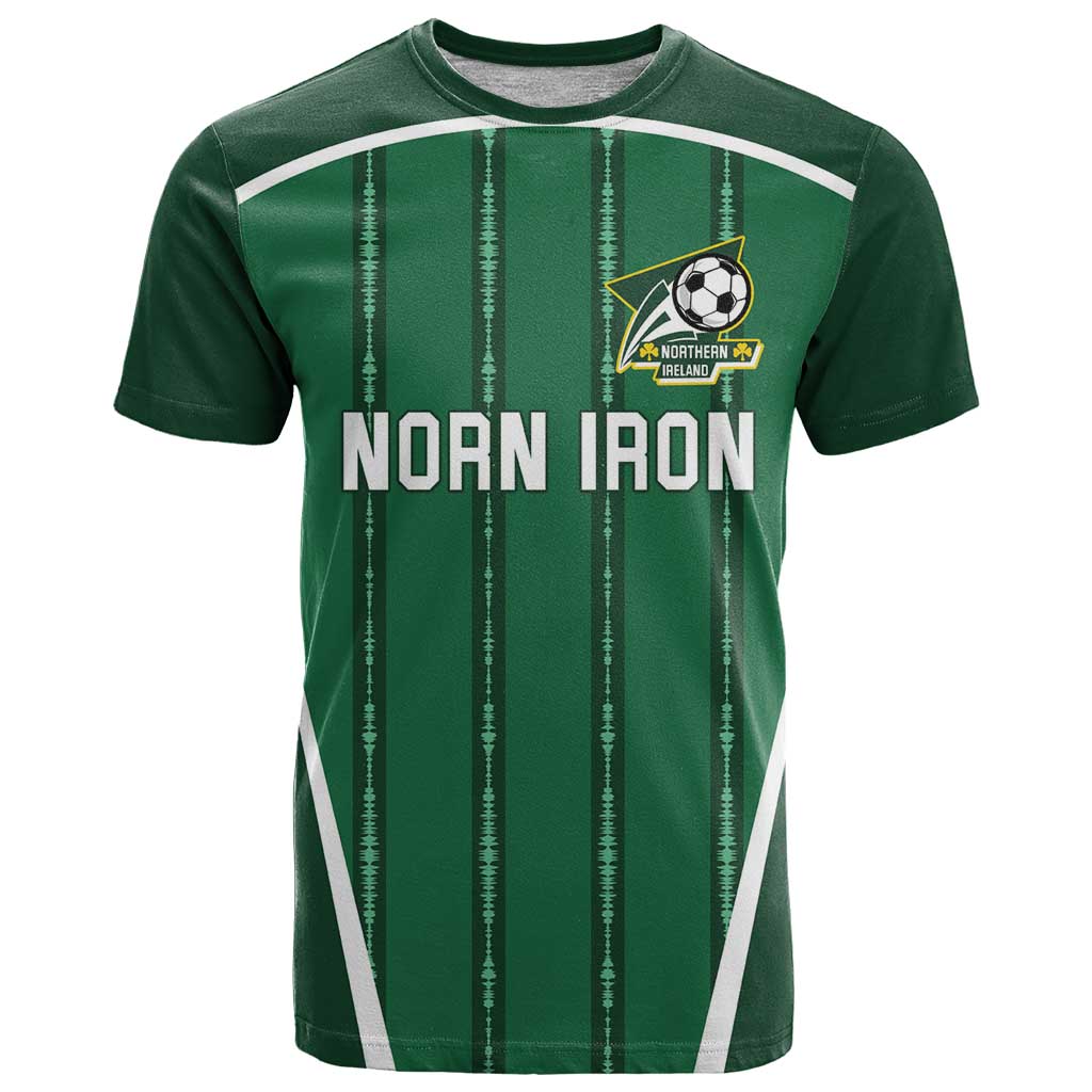 Custom Northern Ireland Football T Shirt Norn Iron Go Champions