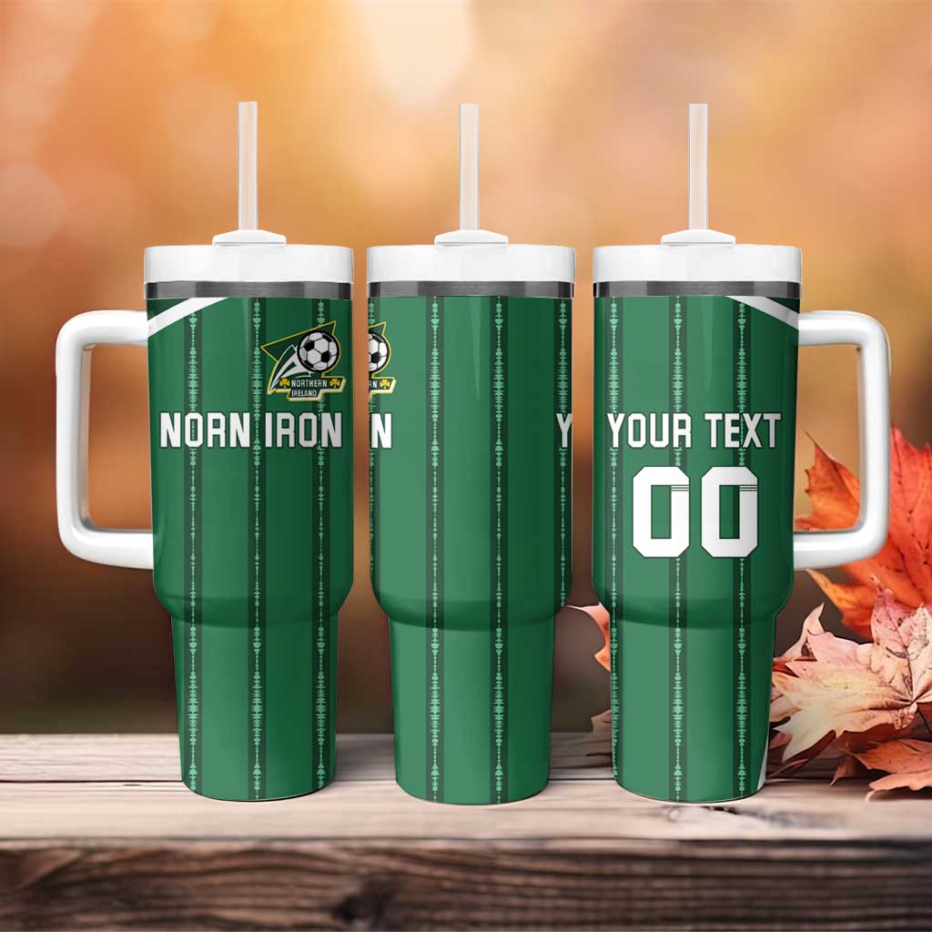 Custom Northern Ireland Football Tumbler With Handle Norn Iron Go Champions