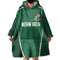 Custom Northern Ireland Football Wearable Blanket Hoodie Norn Iron Go Champions
