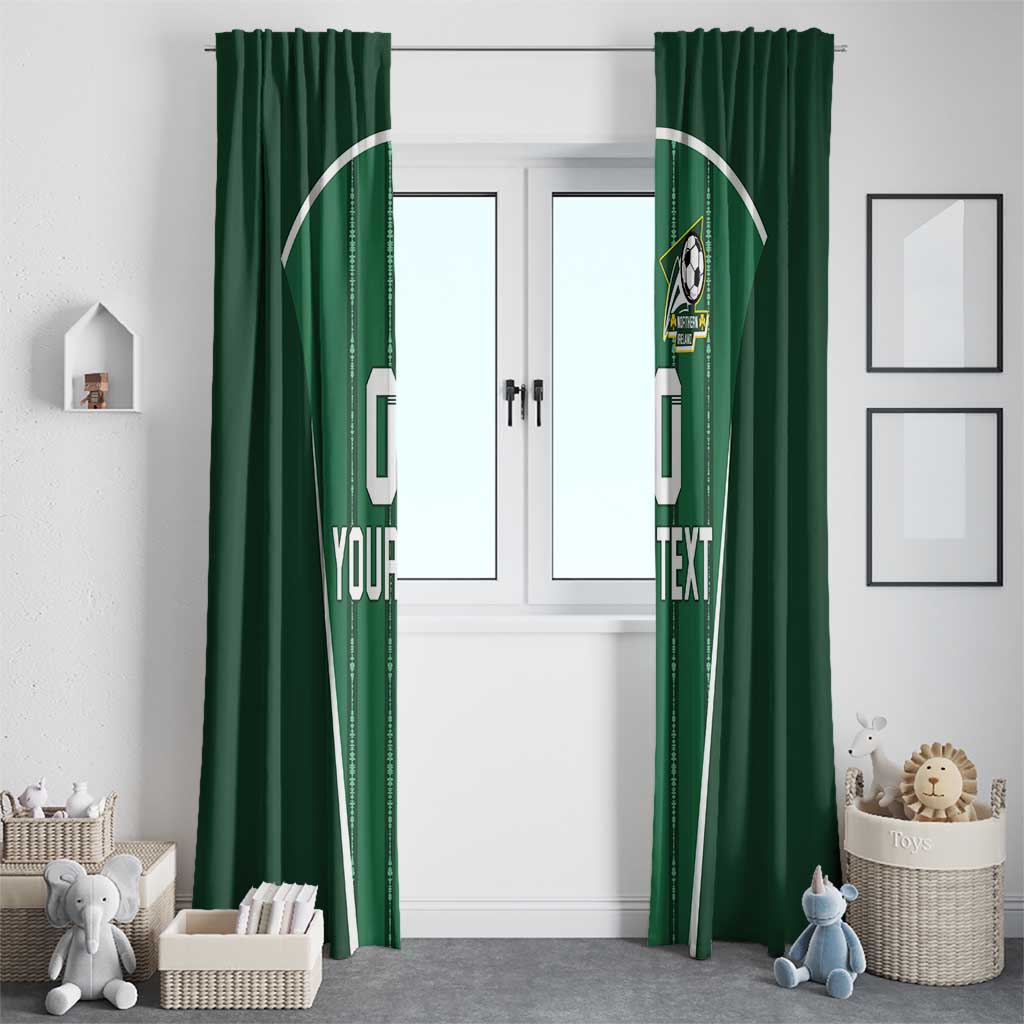 Custom Northern Ireland Football Window Curtain Norn Iron Go Champions
