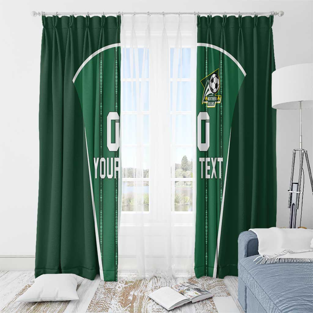 Custom Northern Ireland Football Window Curtain Norn Iron Go Champions