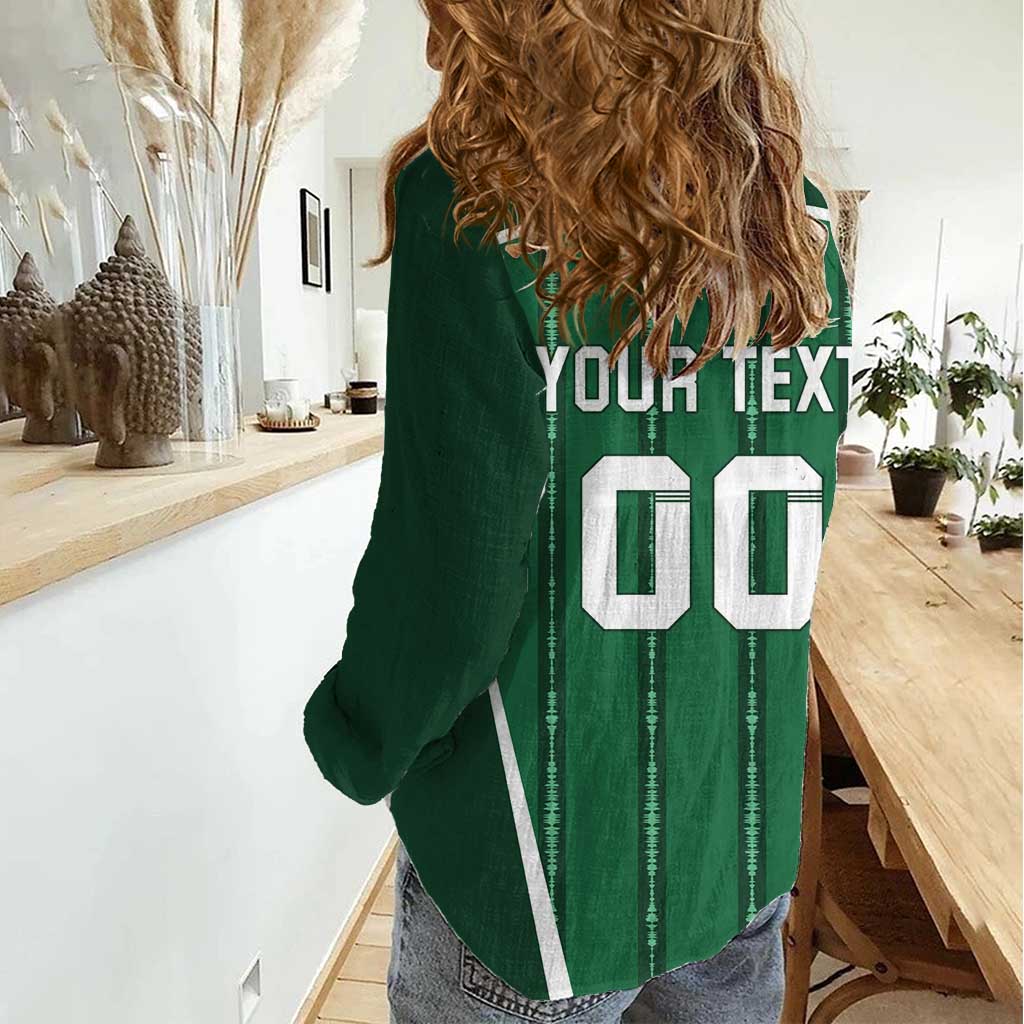 Custom Northern Ireland Football Women Casual Shirt Norn Iron Go Champions