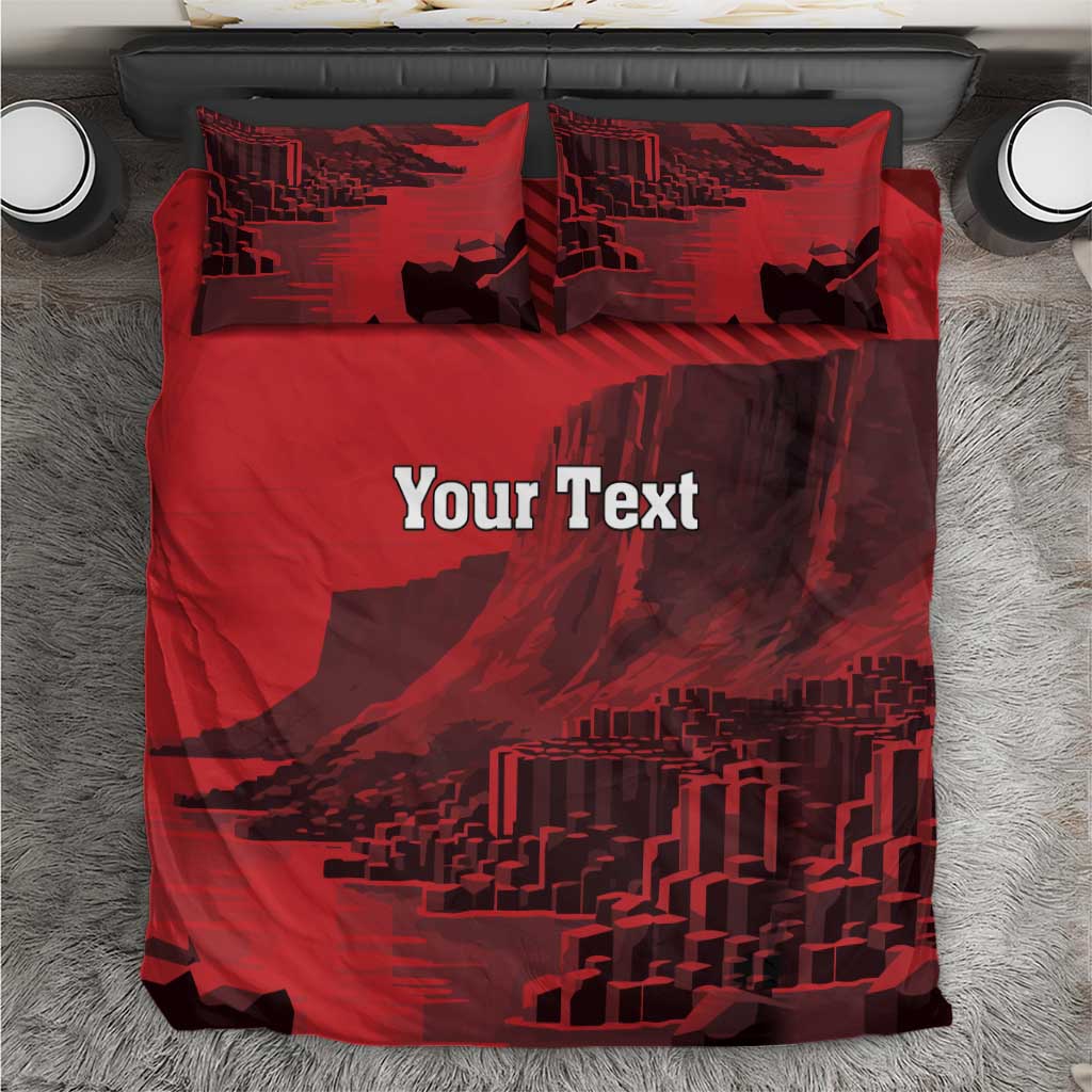 Personalized Northern Ireland Bedding Set Giant’s Causeway Retro Style