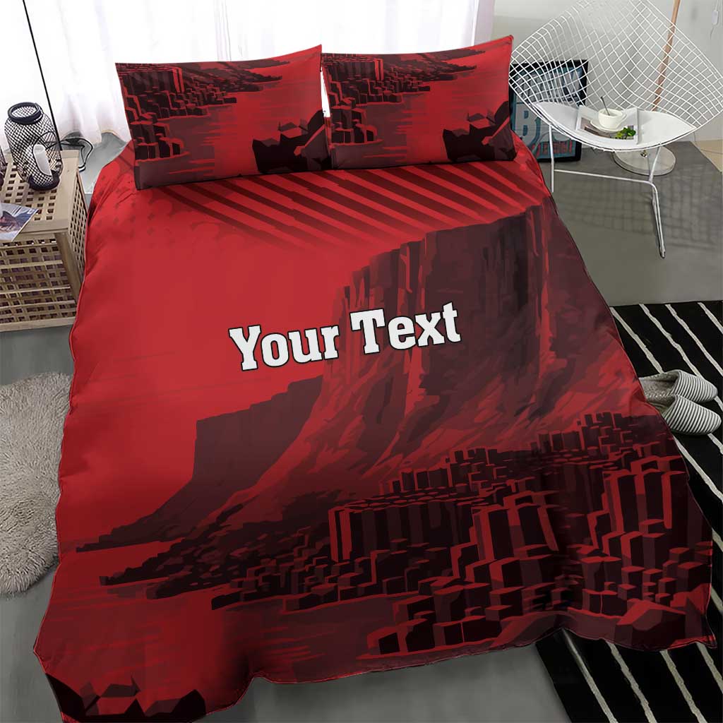 Personalized Northern Ireland Bedding Set Giant’s Causeway Retro Style