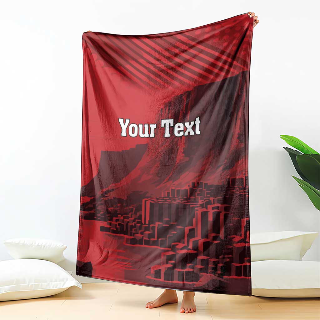 Personalized Northern Ireland Blanket Giant’s Causeway Retro Style