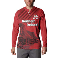 Personalized Northern Ireland Button Sweatshirt Giant’s Causeway Retro Style