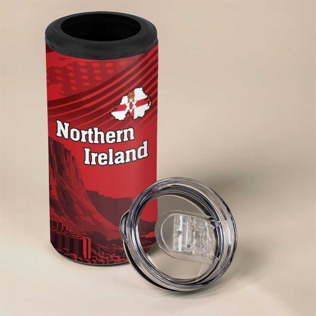Personalized Northern Ireland 4 in 1 Can Cooler Tumbler Giant’s Causeway Retro Style