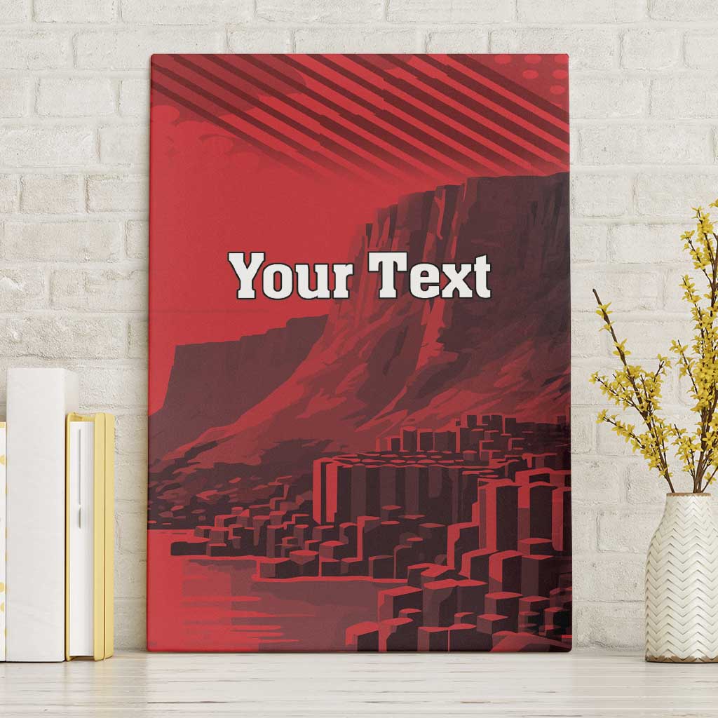 Personalized Northern Ireland Canvas Wall Art Giant’s Causeway Retro Style