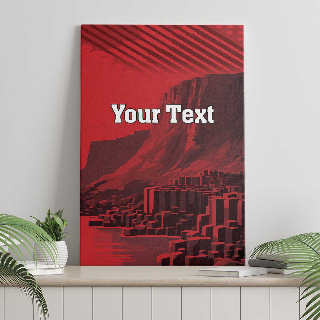 Personalized Northern Ireland Canvas Wall Art Giant’s Causeway Retro Style