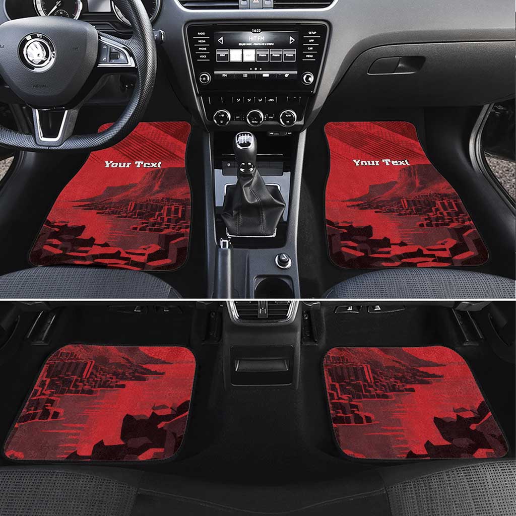 Personalized Northern Ireland Car Mats Giant’s Causeway Retro Style