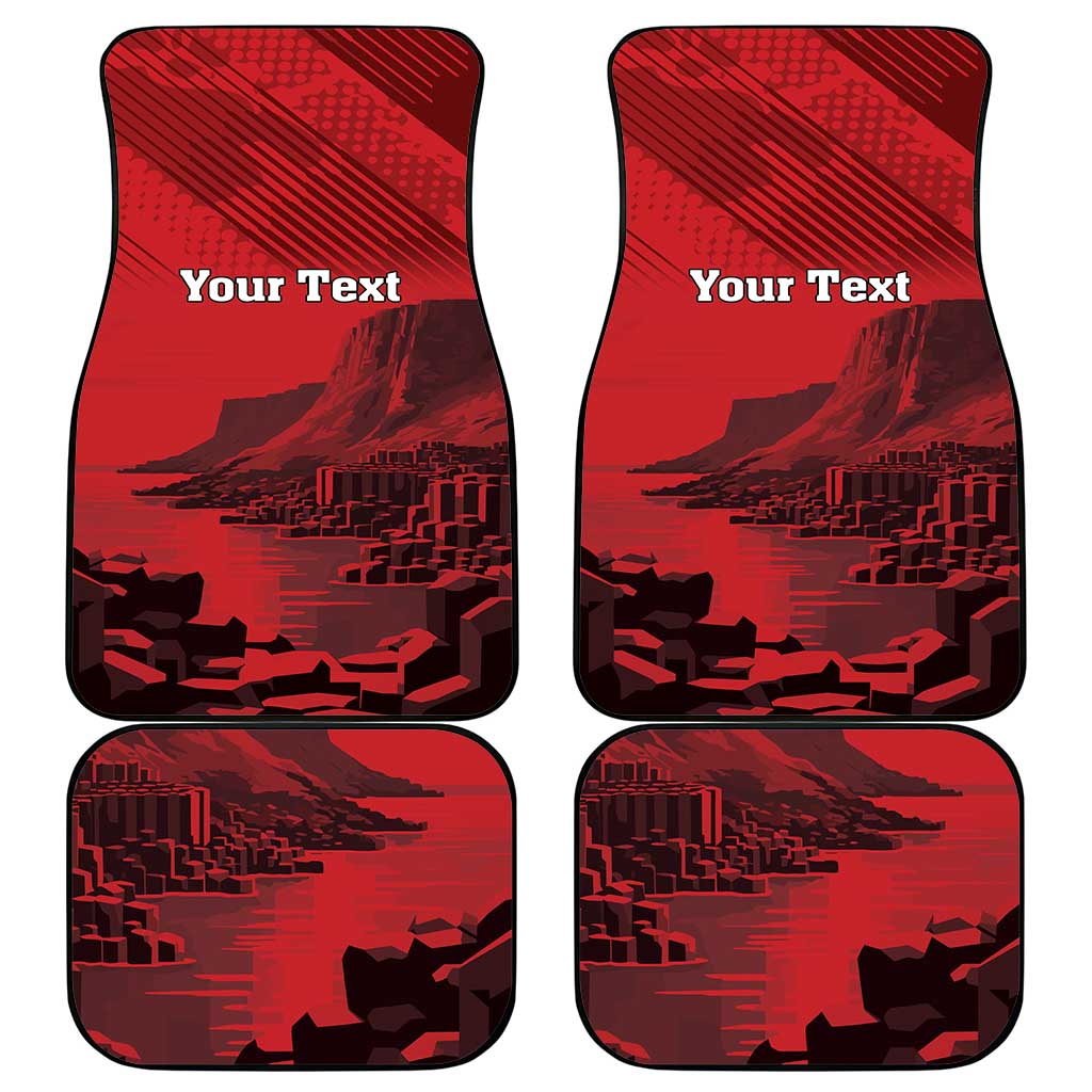 Personalized Northern Ireland Car Mats Giant’s Causeway Retro Style
