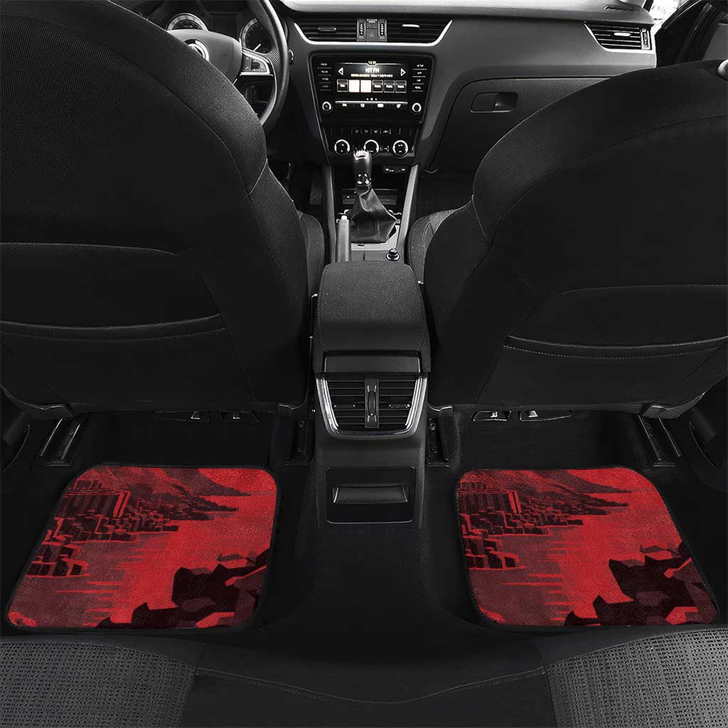 Personalized Northern Ireland Car Mats Giant’s Causeway Retro Style