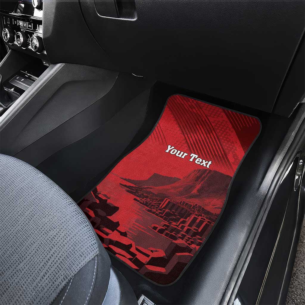 Personalized Northern Ireland Car Mats Giant’s Causeway Retro Style