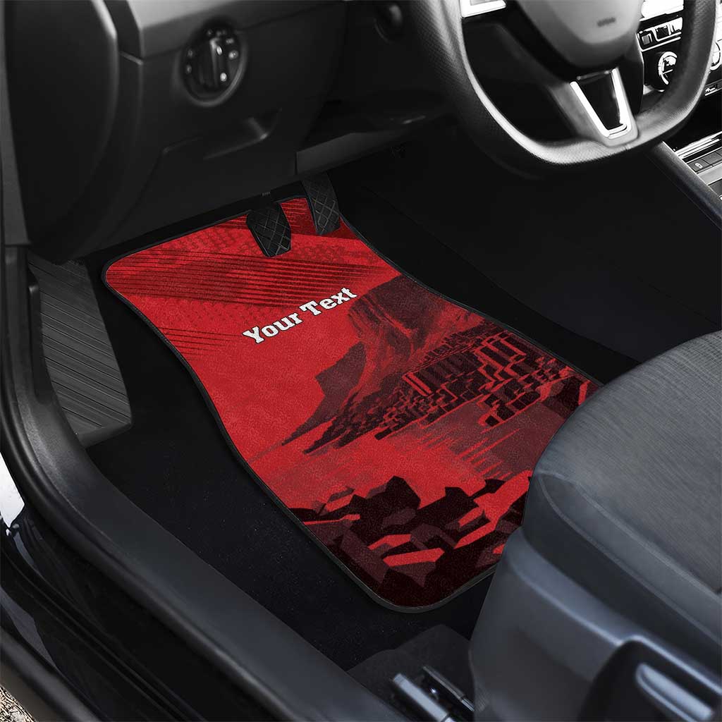 Personalized Northern Ireland Car Mats Giant’s Causeway Retro Style