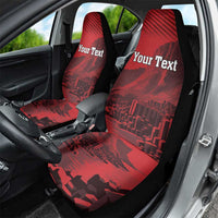Personalized Northern Ireland Car Seat Cover Giant’s Causeway Retro Style
