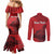 Personalized Northern Ireland Couples Matching Mermaid Dress and Long Sleeve Button Shirt Giant’s Causeway Retro Style