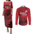 Personalized Northern Ireland Couples Matching Puletasi and Long Sleeve Button Shirt Giant’s Causeway Retro Style