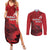 Personalized Northern Ireland Couples Matching Summer Maxi Dress and Long Sleeve Button Shirt Giant’s Causeway Retro Style