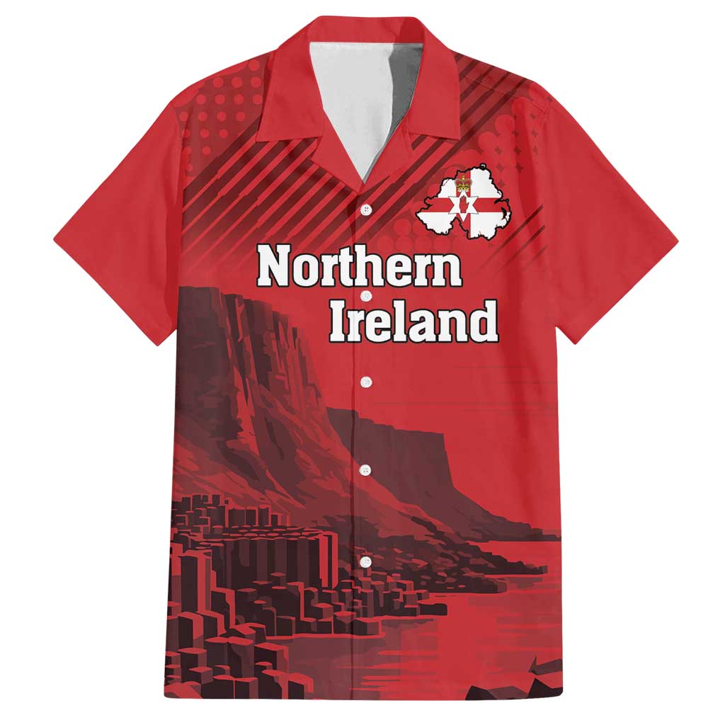 Personalized Northern Ireland Family Matching Tank Maxi Dress and Hawaiian Shirt Giant’s Causeway Retro Style