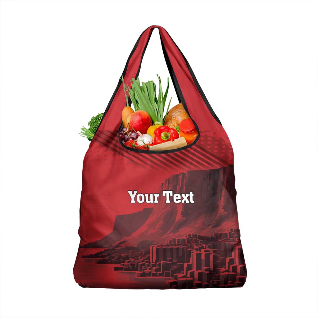 Personalized Northern Ireland Grocery Bag Giant’s Causeway Retro Style