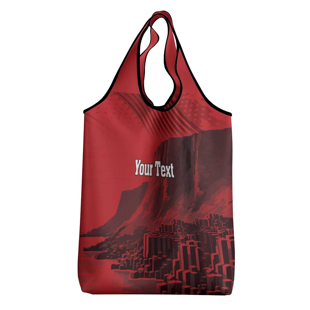 Personalized Northern Ireland Grocery Bag Giant’s Causeway Retro Style