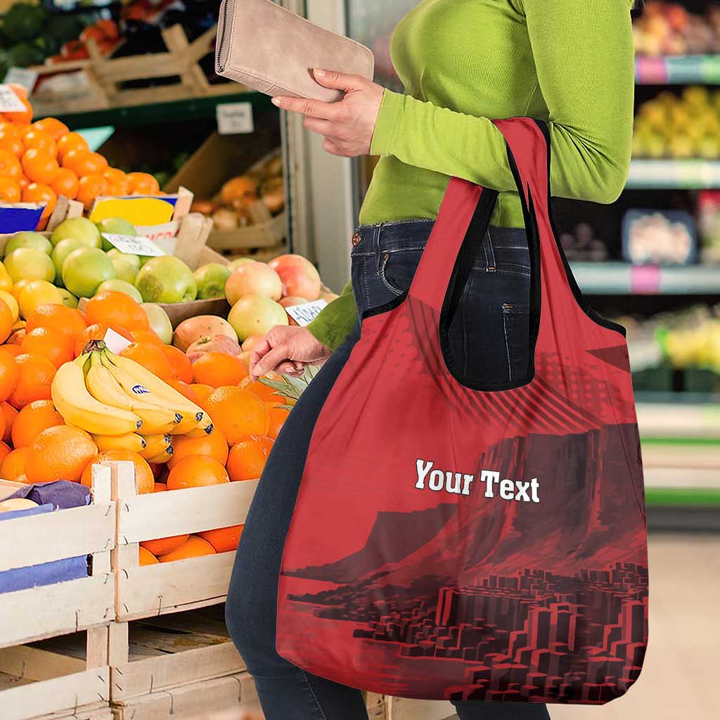 Personalized Northern Ireland Grocery Bag Giant’s Causeway Retro Style