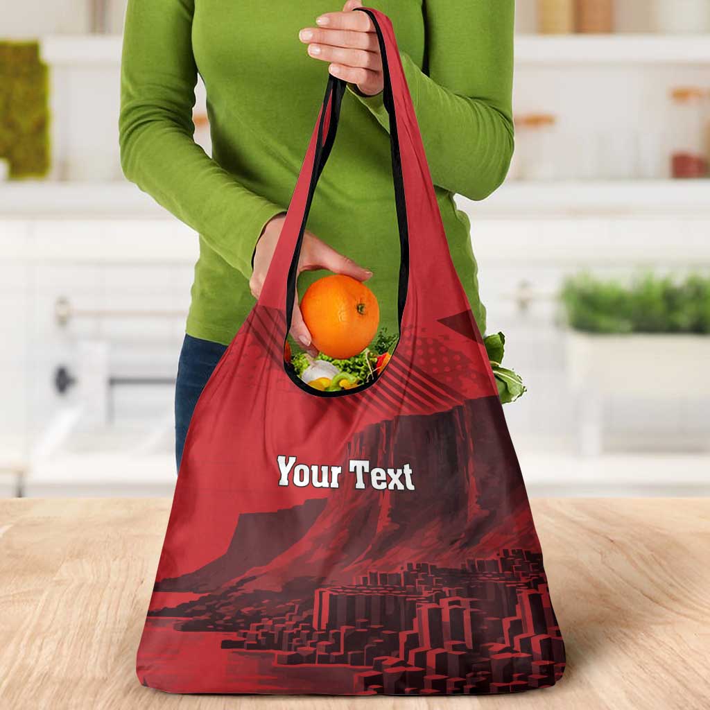 Personalized Northern Ireland Grocery Bag Giant’s Causeway Retro Style