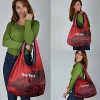 Personalized Northern Ireland Grocery Bag Giant’s Causeway Retro Style