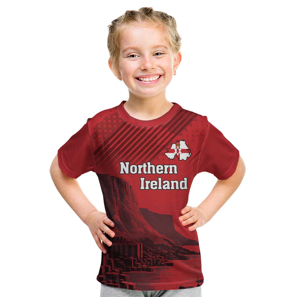 Personalized Northern Ireland Kid T Shirt Giant’s Causeway Retro Style