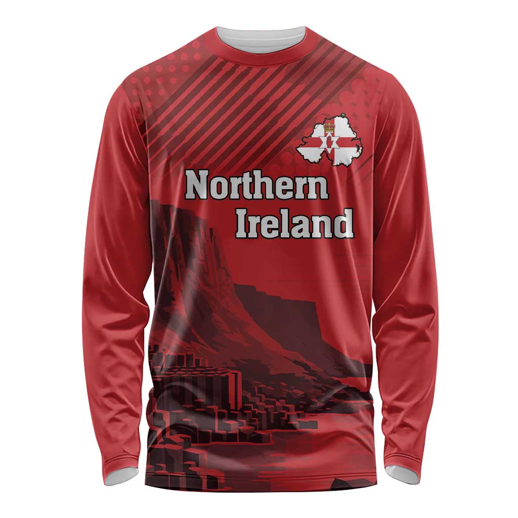 Personalized Northern Ireland Long Sleeve Shirt Giant’s Causeway Retro Style