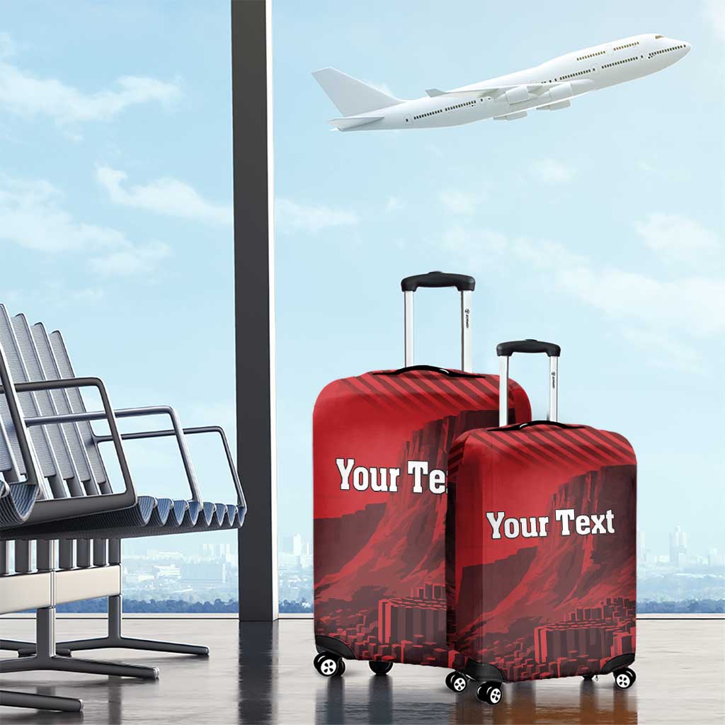 Personalized Northern Ireland Luggage Cover Giant’s Causeway Retro Style