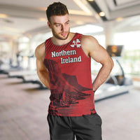 Personalized Northern Ireland Men Tank Top Giant’s Causeway Retro Style