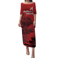 Personalized Northern Ireland Puletasi Giant’s Causeway Retro Style