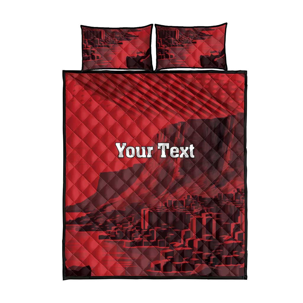 Personalized Northern Ireland Quilt Bed Set Giant’s Causeway Retro Style