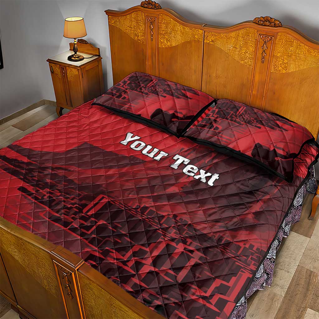 Personalized Northern Ireland Quilt Bed Set Giant’s Causeway Retro Style