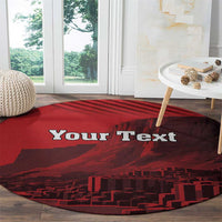 Personalized Northern Ireland Round Carpet Giant’s Causeway Retro Style