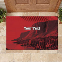 Personalized Northern Ireland Rubber Doormat Giant’s Causeway Retro Style