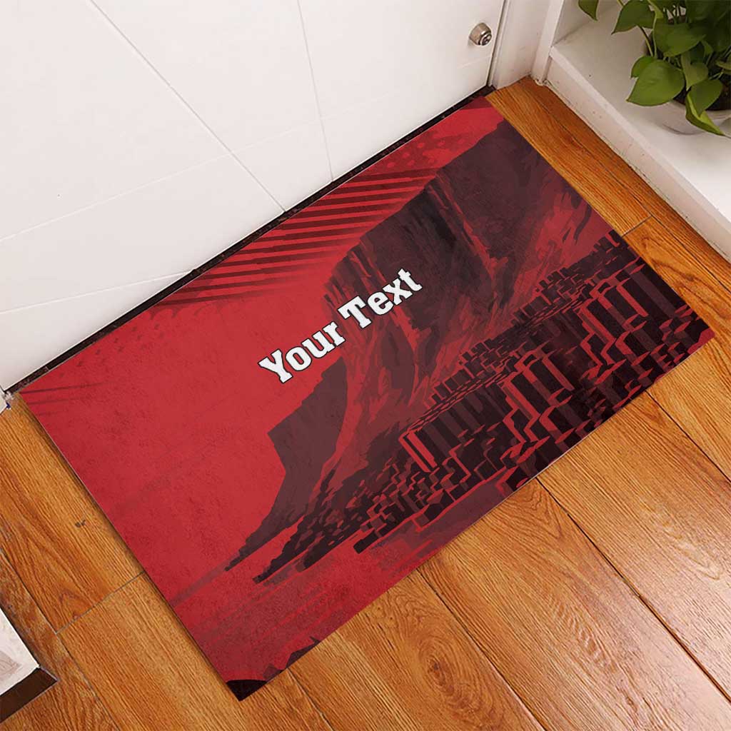 Personalized Northern Ireland Rubber Doormat Giant’s Causeway Retro Style