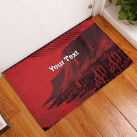 Personalized Northern Ireland Rubber Doormat Giant’s Causeway Retro Style