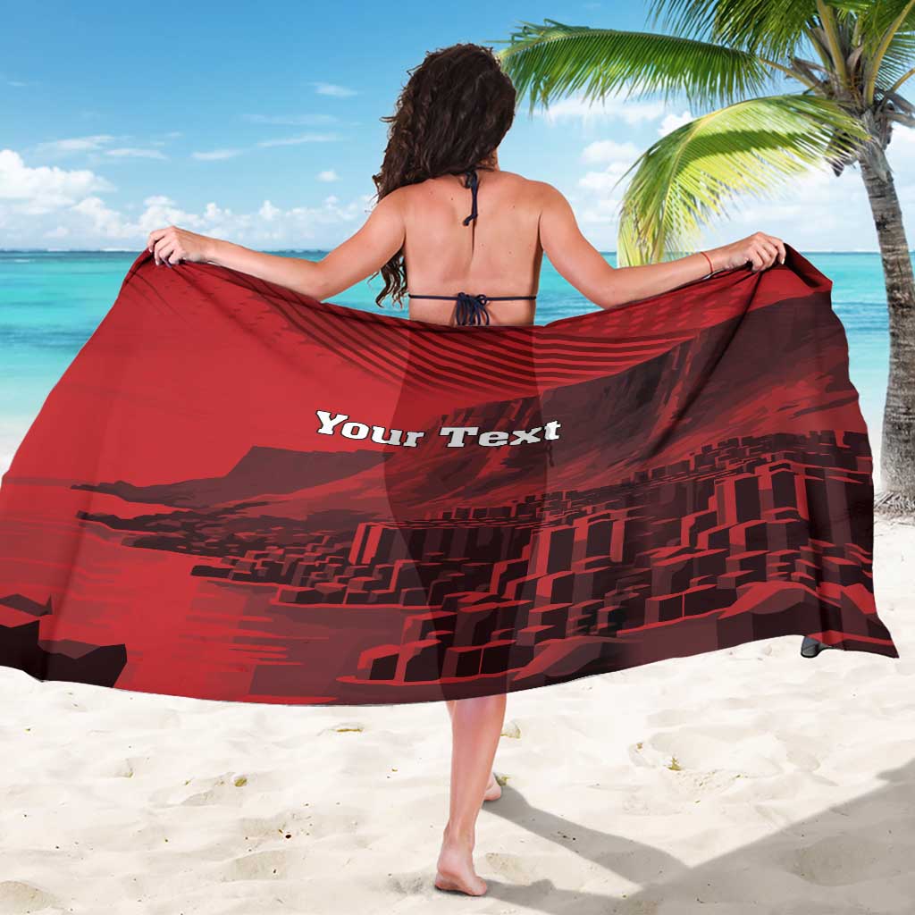 Personalized Northern Ireland Sarong Giant’s Causeway Retro Style
