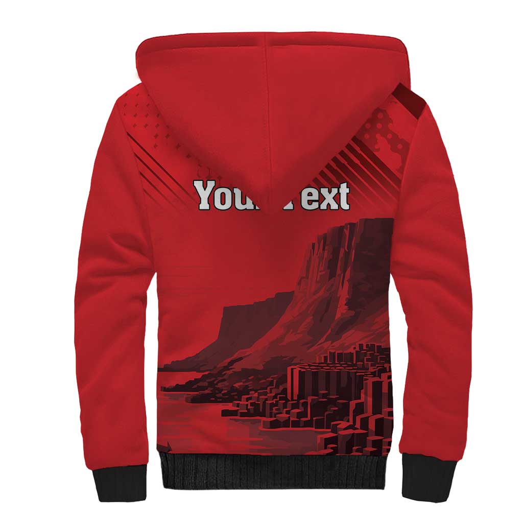 Personalized Northern Ireland Sherpa Hoodie Giant’s Causeway Retro Style