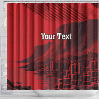 Personalized Northern Ireland Shower Curtain Giant’s Causeway Retro Style