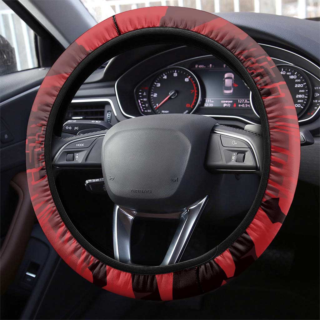 Northern Ireland Steering Wheel Cover Giant’s Causeway Retro Style