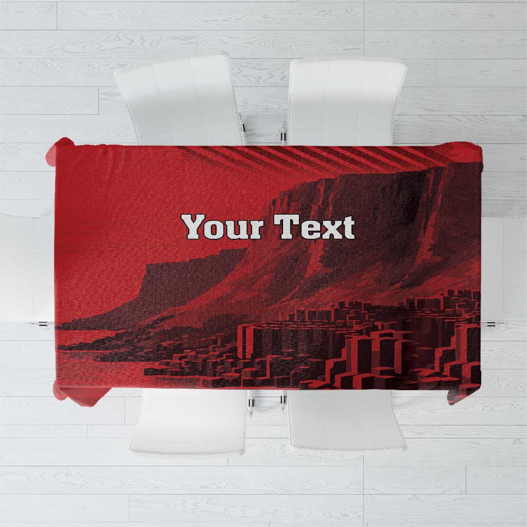 Personalized Northern Ireland Tablecloth Giant’s Causeway Retro Style