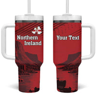 Personalized Northern Ireland Tumbler With Handle Giant’s Causeway Retro Style