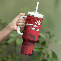 Personalized Northern Ireland Tumbler With Handle Giant’s Causeway Retro Style