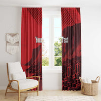 Personalized Northern Ireland Window Curtain Giant’s Causeway Retro Style