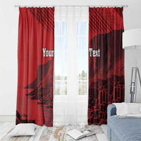 Personalized Northern Ireland Window Curtain Giant’s Causeway Retro Style