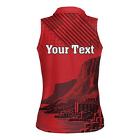 Personalized Northern Ireland Women Sleeveless Polo Shirt Giant’s Causeway Retro Style