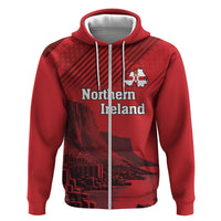 Personalized Northern Ireland Zip Hoodie Giant’s Causeway Retro Style